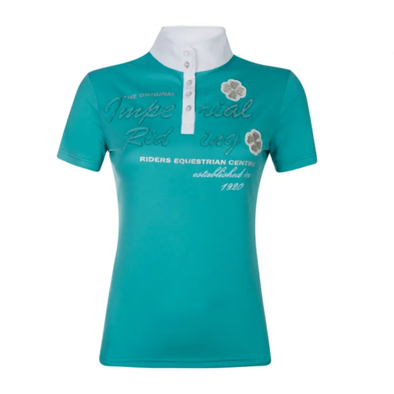 Imperial Riding Diadeem Childrens Competition Shirt - Petrol 